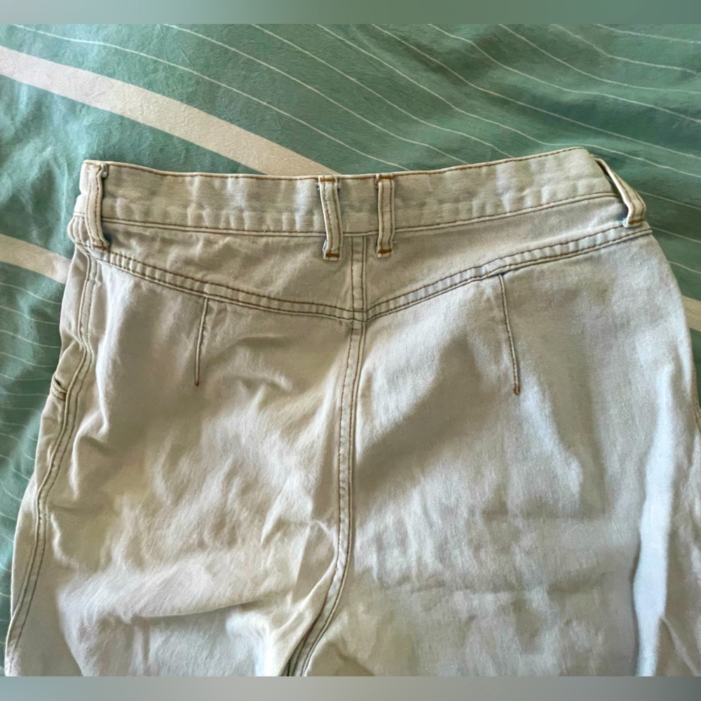 Pleated Acid Wash Mom Jeans